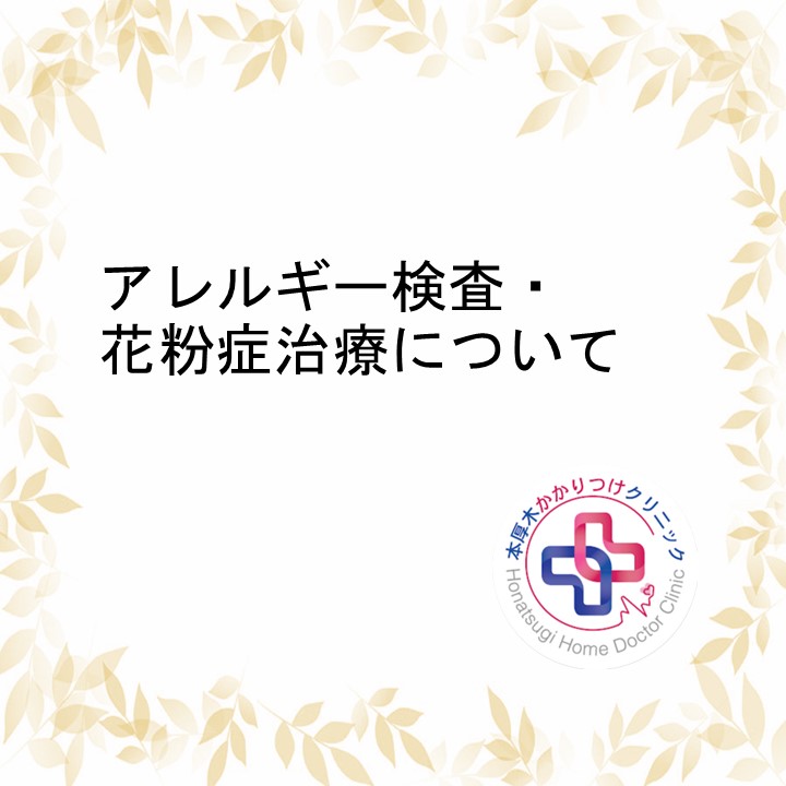 アレルギー検査 花粉症治療について かかくり 本厚木かかりつけクリニック